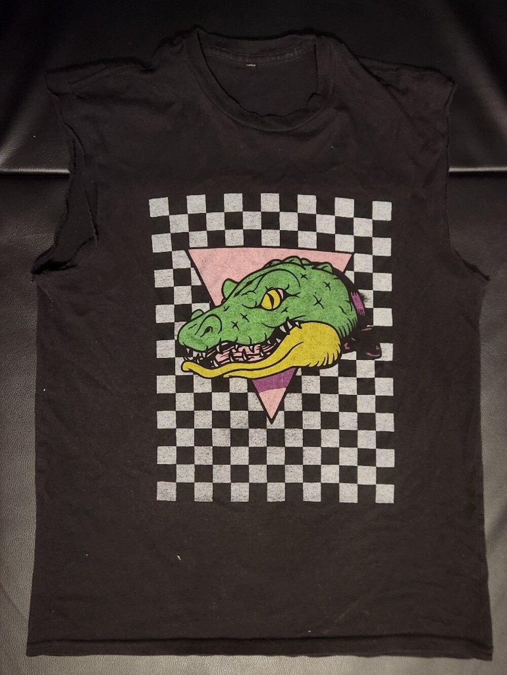 Checkered Gator Muscle Tee